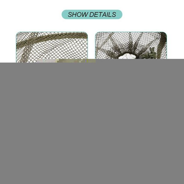 

outdoor folding round fishing net 3 layer nylon fish shrimp catching accessories