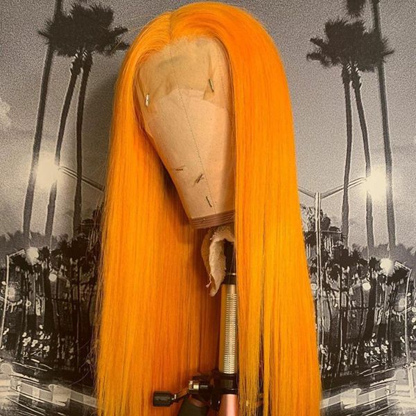 

lace wigs straight 13x4 front human hair colored yellow brazilian 150% density 13x1 t part, Black;brown