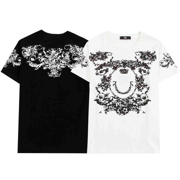 

t shirt mens 2021 spring print fashion casua selling short sleeve, White;black