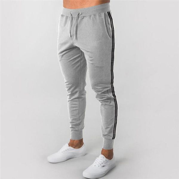 

mens joggers casual pants fitness men sportswear tracksuit bottoms skinny sweatpants trousers black gyms jogger track men's