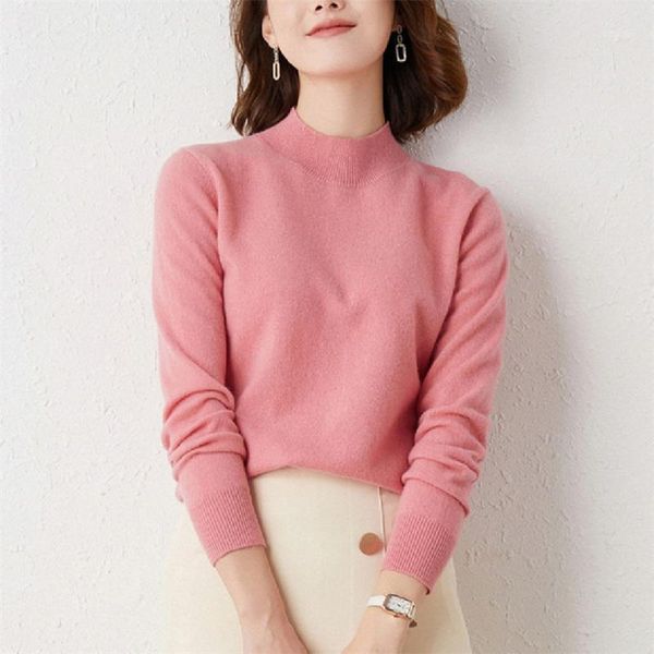 

women's sweaters autumn winter turtleneck cashmere loose sweater women thick knit pullovers korean casual knitted top, White;black