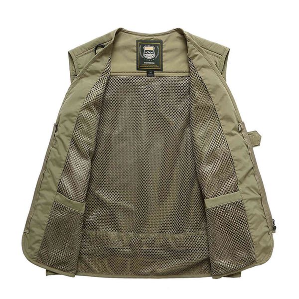 

men's vests multi-pocket male will see fine waistcoat quickly knitted or crocheted without sleeves jackets unloading large size 7xl pog, Black;white