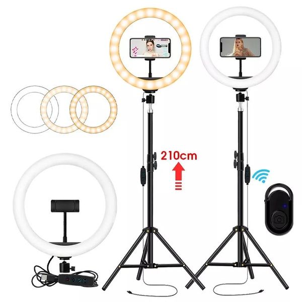 

flash heads 10 inch led ring light selfie lamp with tripod studio professional pography lighting for makeup youtube live video vlog