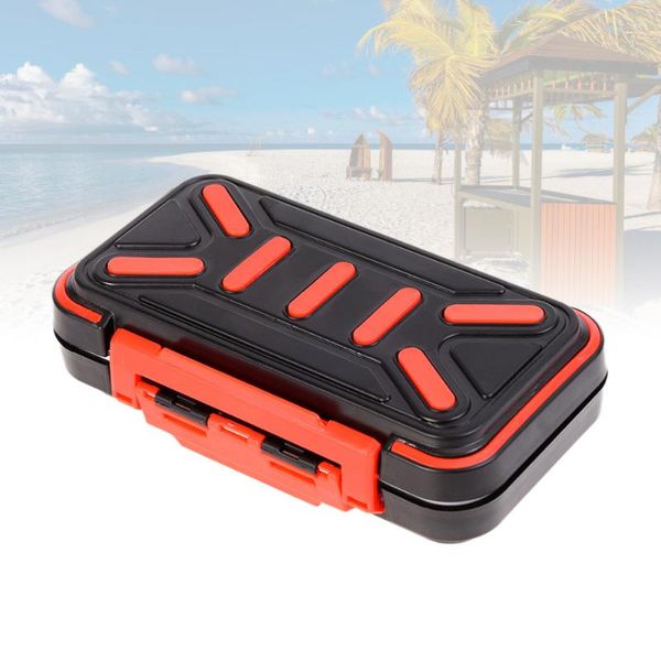 

portable fishing tool tackle box and impact resistant bait (black) accessories