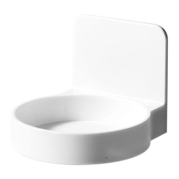 

other home decor 1pc household storage rack toiletry holder wall suction (white)