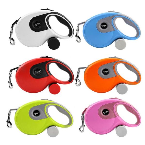 

8m retractable dog leash reliable braking and locking creative automatic traction rope belt leashes for large dogs pet supplies collars &