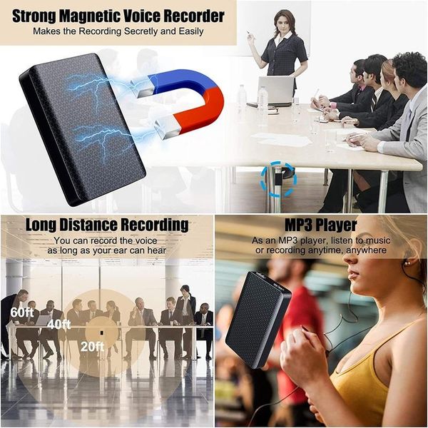 

digital voice recorder 300hours hd dictaphone pen audio sound mini activated professional micro mp3 player