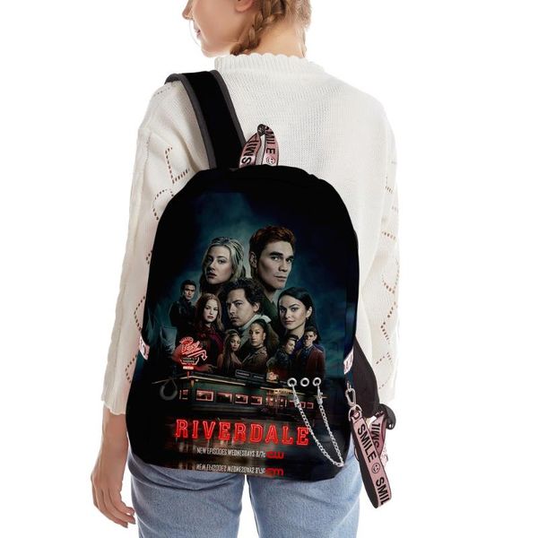 

backpack tv riverdale season 5 boys girls teenager schoolbag bags women men oxford waterproof travel bicycle