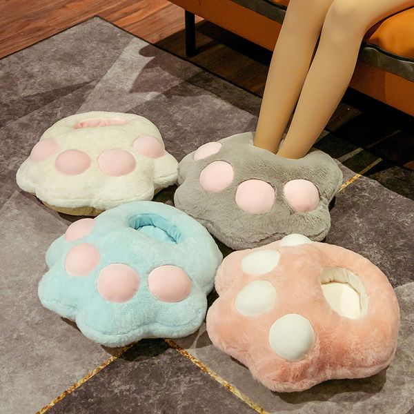 

students' ing artifact in winter office cat household bear claw warm feet covering cotton slippers