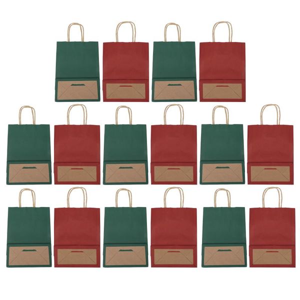 

gift wrap 16pcs portable christmas pouch xmas handheld present bag packing