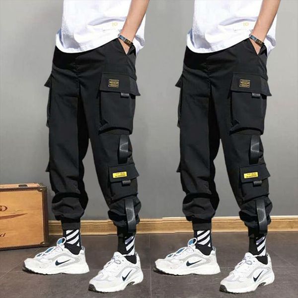 

summer cargo joggers sports women pants black trousers male plus size oversize streetwear