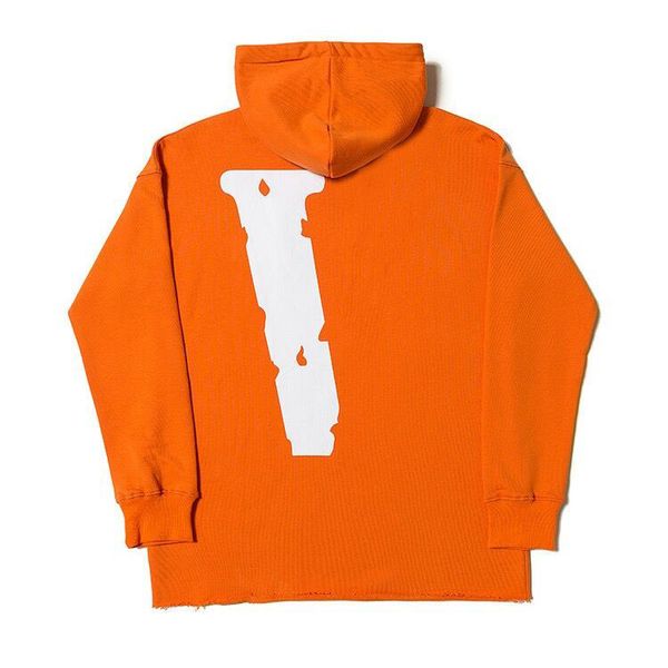

mens big v hip hop stylist hoodies long sleeve vlones hoodie men women sweatshirts ow of pa white, Black