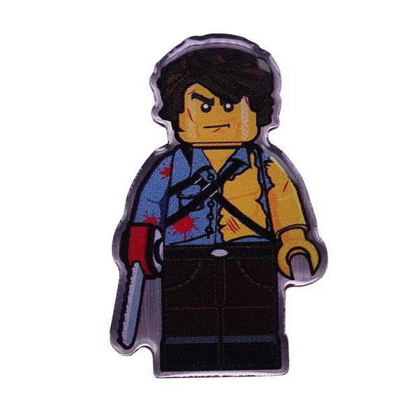 

pins, brooches e dead enamel pin the dark army badge movie fans gift halloween accessory, Gray