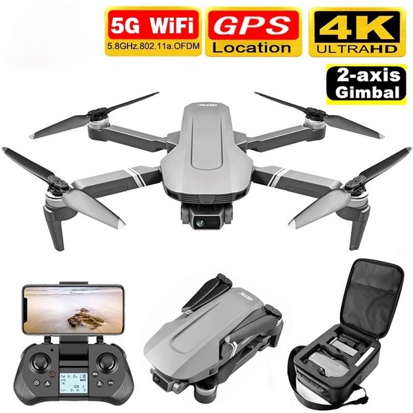 

F4 Drone GPS 4K 5G HD Mechanical Gimbal Camera System Supports TF Card Drones Stabilier Distance 2km Flight 25 Min VS SG906Pro