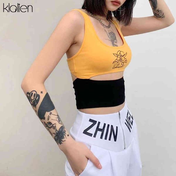 

casual patchwork solid cotton tanks slim women vest summer fashion basic soft stretch female tank new streetwear, White