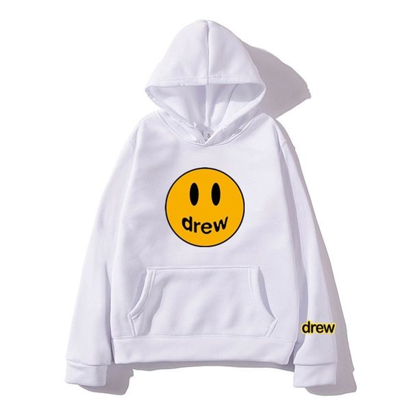 

casual fashion hip hop hooded sweater and women's sports trendy smile face sweater, Black