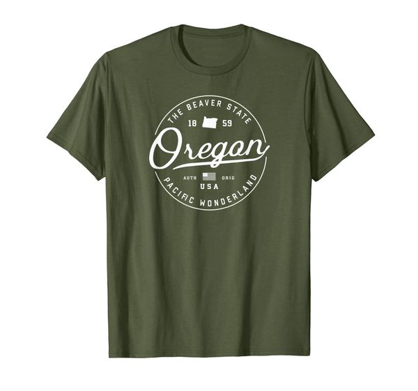 

oregon t-shirt or travel vacation shirt state slogan tees, White;black