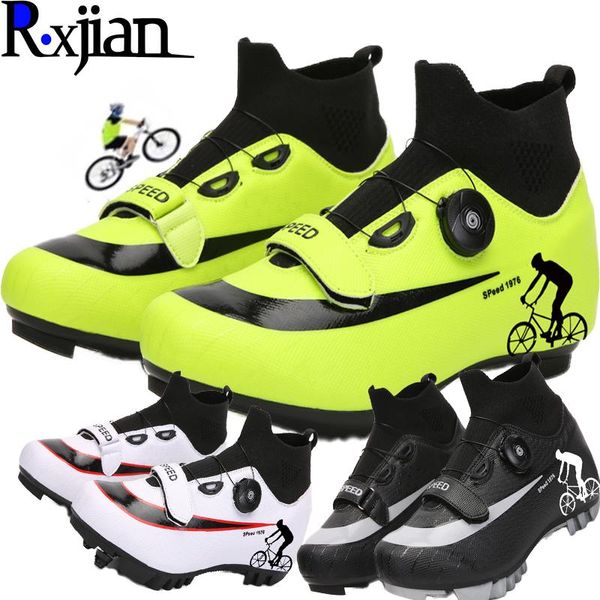 

r.xjian classic high-warmth and non-slip couples turnbuckle cycling shoes mountain road outdoor 36-48 size footwear, Black