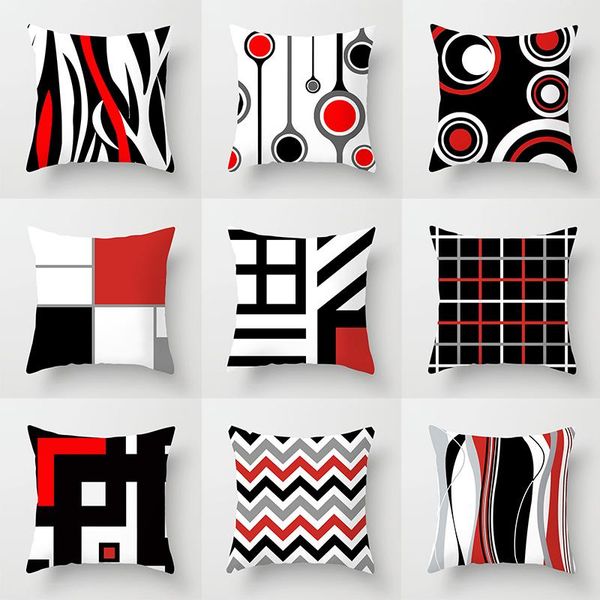 

pillow case cover geometric 1pc home 45*45cm simple covers supplies