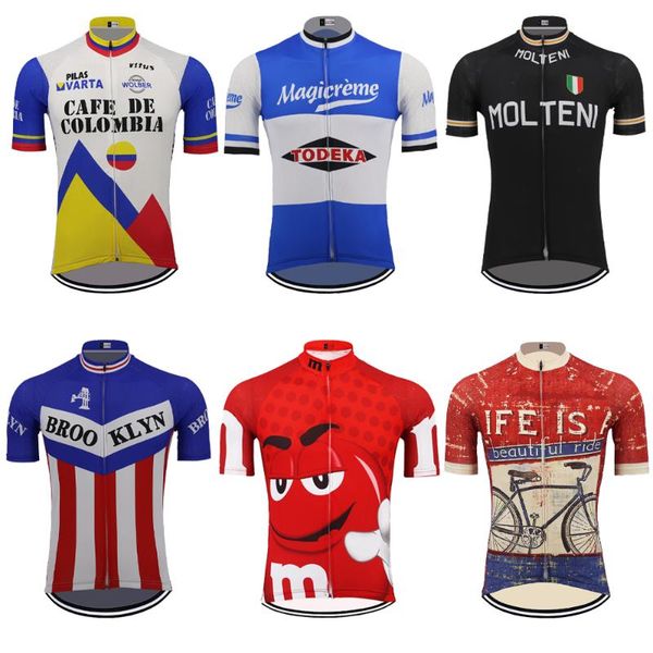 

racing jackets retro summer l size men cycling jersey special offer a variety of styles can choose hombre mtb, Black;red