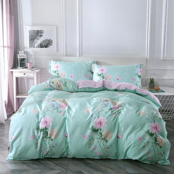 

37soft bedding set solstice home textile 4pcs 100% pure cotton  king bedlinen duvet cover bed sheet pillowcase kid sets