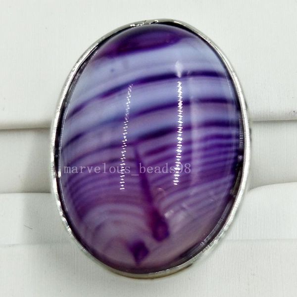 

cluster rings fashion 1pcs purple onyx carnelian oval women men ring 7~12" (us) adjust mc5669, Golden;silver