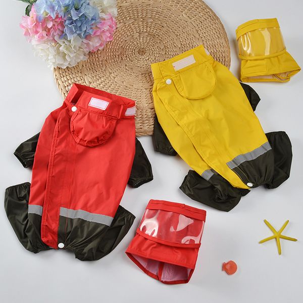 

pet cloth dog raincoat small bixiong bomei teddy color matching waterproof