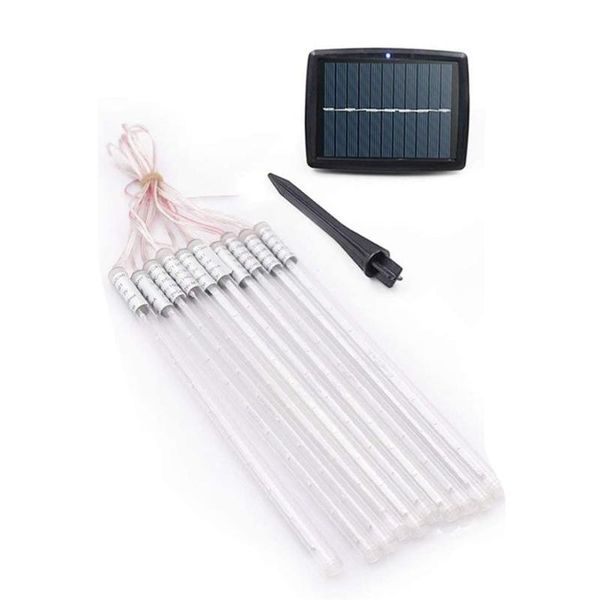 

solar lamps meteor shower light large 10 tube 360led outdoor lights holiday party wedding christmas decoration string
