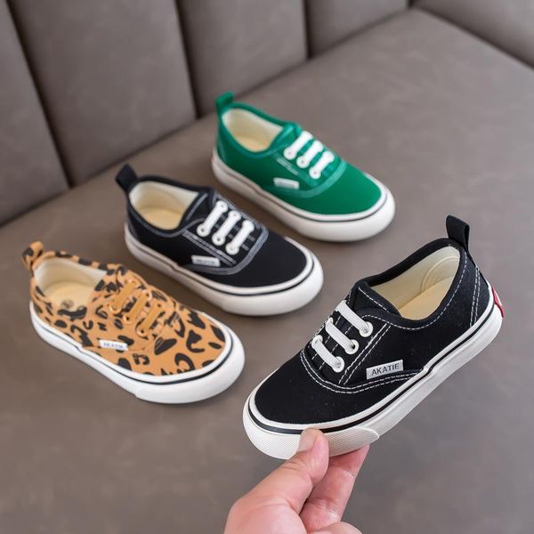 

athletic & outdoor autumn children's casual canvas shoes student soft-soled sports baby for boys, Black