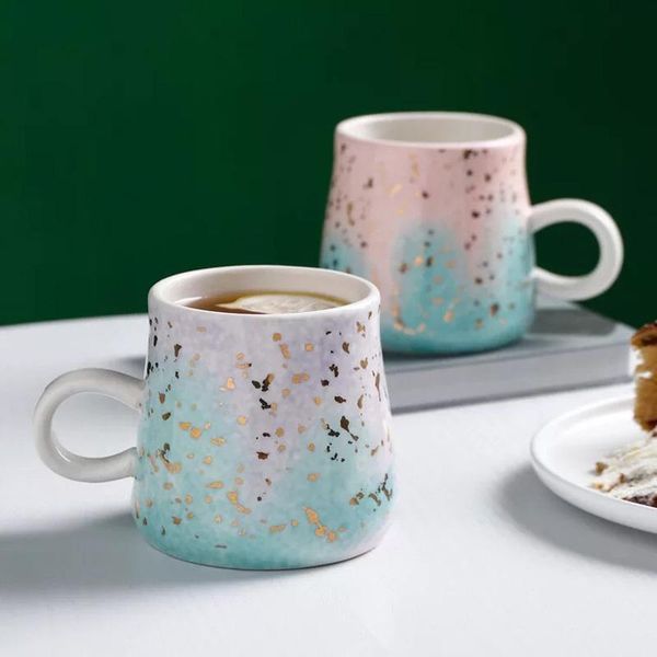 

mugs nordic watercolor ceramic mug coffee milk cup starry sky breakfast oat tea
