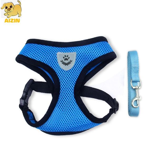 

dog collars & leashes breathable harness leads sets cute style nylon summer vest for small medium cats puppy chihuahua pets supplier dropshi