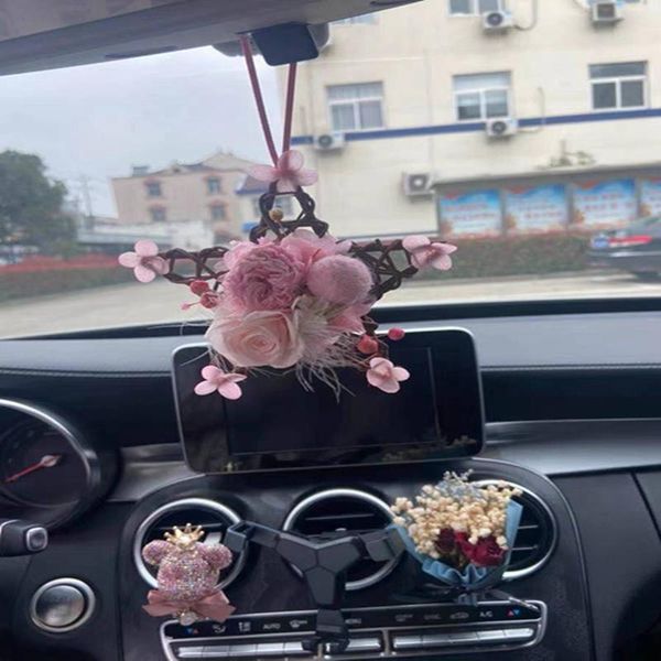 

flower car pendant interior creative ornaments rearview mirror decoration populweb celebrityogo decorations