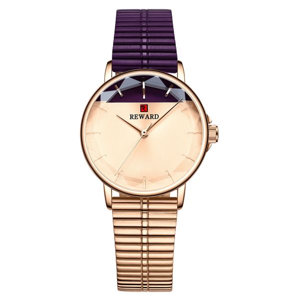 

reward watches rd21010l assorted colors women watch stainless steel strap quartz wristatches ladies casual wristwatch ins wind ladies wrist, Slivery;brown