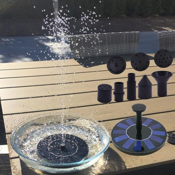 

set mini solar powered fountain garden outdoor pool pond panel floating home decoration water pump decorations