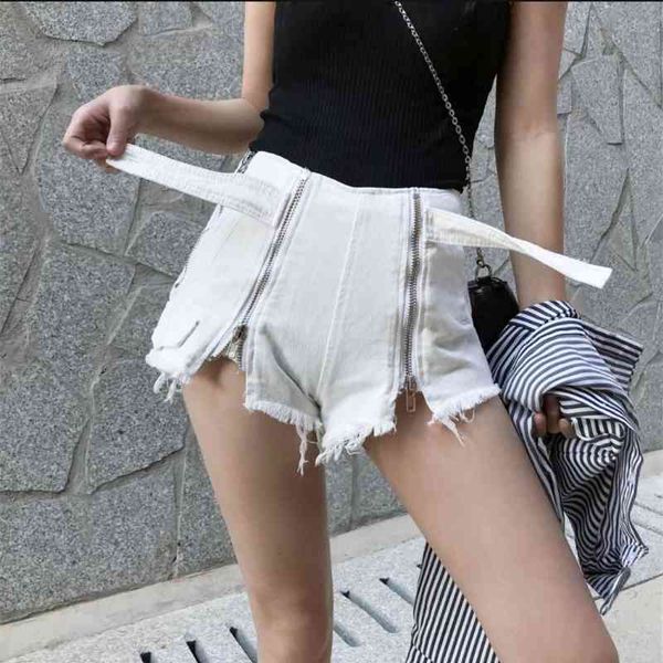 

women's shorts womens summer high waist zipper female jeans white/black/army green college style denim j2941 7tlm