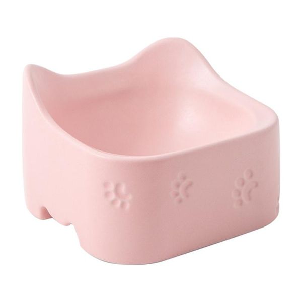 

1pc pet eating bowl ceramic dog cat cartoon water drinking bowls