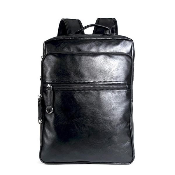 

backpack korean style fashion men's sports bag student school waterproof pu leather