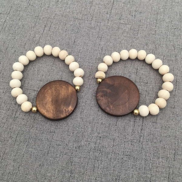 

handmade beaded bracelet natural 4mm disc 10mm fashion elastic chain, Golden;silver