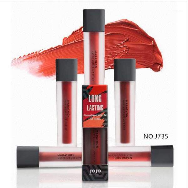

long lasting matte lip gloss glaze liquid lipstick rich pigments silky waterskiing texture red series 4 colors1