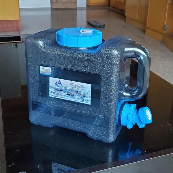 

outdoor bags 6l/18l capacity pure water tank with faucet grade pc portable bucket storage container for hiking camping picnic