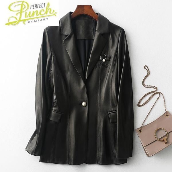 

men's leather & faux fashion spring genuine 2021 sheepskin coat korean style jacket women autumn coats mujer chaqueta wpy1270, Black
