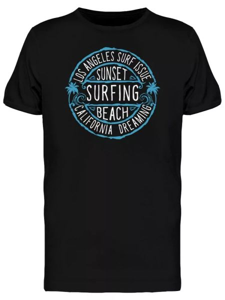 

Sunset Surfing Beach Men's Tee -Image by Shutterstock, White;black
