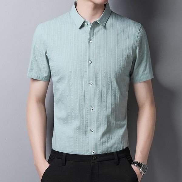 

men's polos striped short-sleeve male shirts, casual lapel business summer fashion style, slim fit fit, clothes, jkrz, White;black