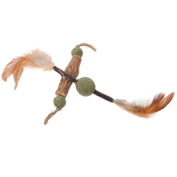 

cat toys 2pcs pet natural catnip biting teething molar teeth