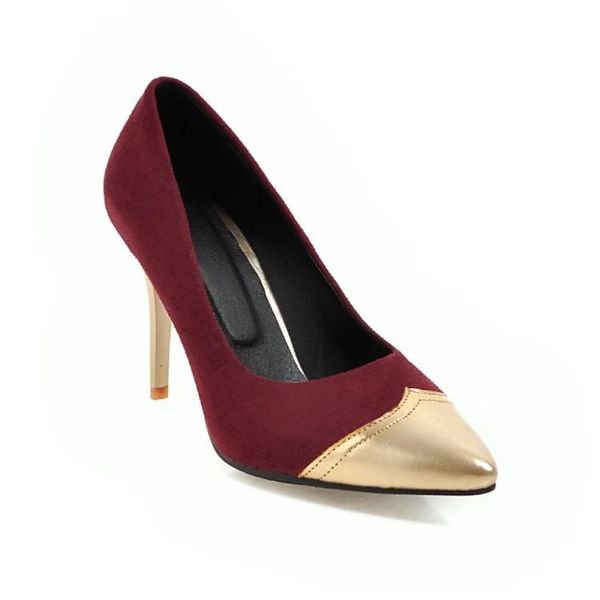 

dress shoes plus size pointed ladies high heels women woman pumps, Black