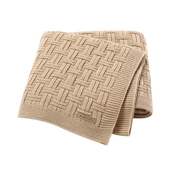 

blankets & swaddling baby blanket for boy girl toddler soft knitted crib quilt infant swaddle wrap stroller basket covers 100*80cm
