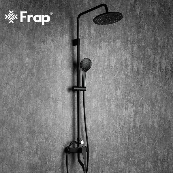 

frap bathroom faucet black rain shower head wall mounted bathtub mixer tap set f2429 sets