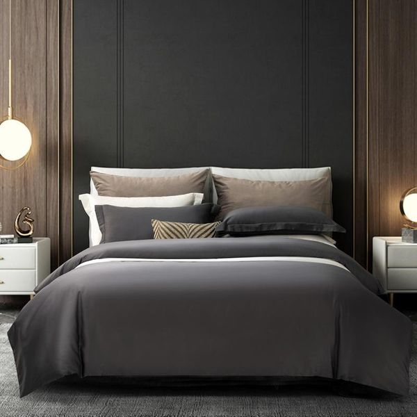 

bedding sets solid color duvet cover with zipper 1000tc egyptian cotton long staple silky soft premium set twin full  double