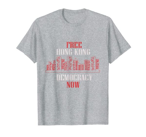 

hong kong democracy now tee umbrella revolution t-shirt, White;black