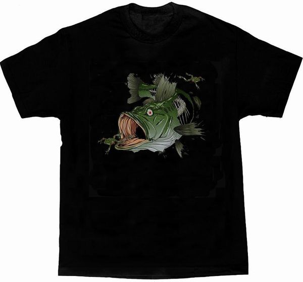 

men's t-shirts unique fishing skull angler gift t-shirt s-3xl, White;black